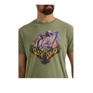 Wrangler Men's Short Sleeve The Black Crowes Graphic Band Tee